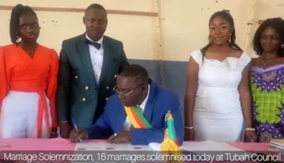 Marriage Solemnization, 16 marriages solemnised today at Tubah Council